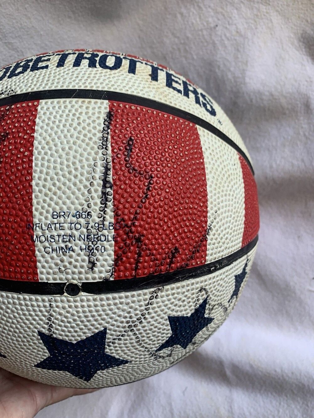 Signed Autographed Baden NBA Basketball Harlem Globetrotters Vtg Ball - Picture 5 of 10